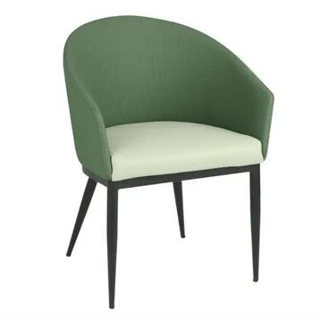 Stoelen | SLOANE | Stof/Staal | Green | Grijze Poten |, Zakelijke goederen, Horeca | Keukenapparatuur, Verzenden, Nieuw in verpakking