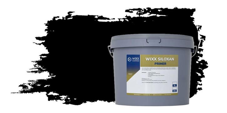 Wixx Siloxan Buitenprimer RAL 9005 | Gitzwart 10L, Doe-het-zelf en Verbouw, Verf, Beits en Lak, Verf, Zwart, Nieuw, 5 tot 10 liter