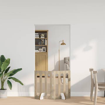 vidaXL Opvouwbaar huisdierhek 2 st Sonoma Eiken 100,5 x 38 x, Dieren en Toebehoren, Verzenden, Nieuw