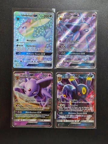 Pokémon - 4 Card - Umbreon Gx ( Rainbow) - Umbreon Gx -, Nieuw