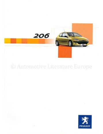 2002 PEUGEOT 206 BROCHURE NEDERLANDS, Nieuw, Peugeot, Author