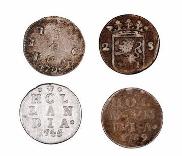Nederland. – Lot of 4 Silver 2 Stuivers – Including Utrecht