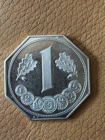 Wereld. 40 Jahre Deutsche Mark - Silver Plated 22,98g