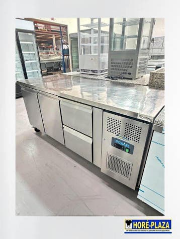 Horeca Koelwerkbank Polar - 2 Deuren 2 Laden RVS 179cm, Gebruikt, Koelen en Vriezen