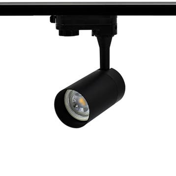 LED 3-fase Railspot | GU10 fitting | Zwart, Huis en Inrichting, Lampen | Plafondlampen, Ophalen of Verzenden, Nieuw, Metaal