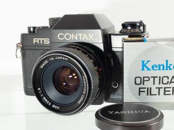 Contax, Yashica RTS with Yashica DSB 50mm f1.9 Metal Cap Box, Nieuw