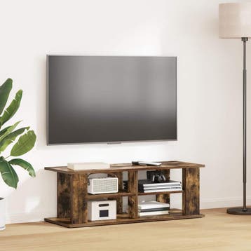 vidaXL TV-standaard Gerookt eiken 96 x 35 x 33,5 cm, Huis en Inrichting, Kasten | Televisiemeubels, Verzenden, Nieuw, 50 tot 100 cm