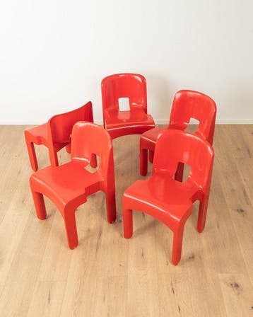 Kartell - Joe Colombo - Stoel (5) - Plastic - 4867, Antiek en Kunst