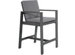 Barstoel Malibu 2 Stuks Antraciet Aluminium Lesli Living, Huis en Inrichting, Verzenden, Nieuw