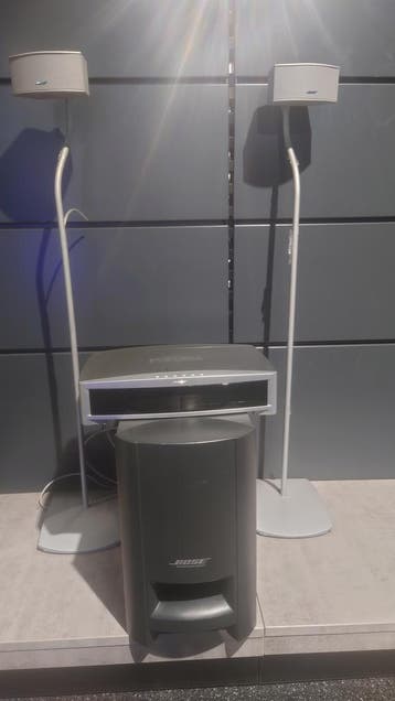 Bose 3-2-1 GS Series II - 2.1 home cinema systeem (zilver), Ophalen, Zo goed als nieuw, Stereo, Overige merken