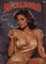 Kleury.art - Marlboro Modern Advertisments: “Golden Girl” by, Antiek en Kunst