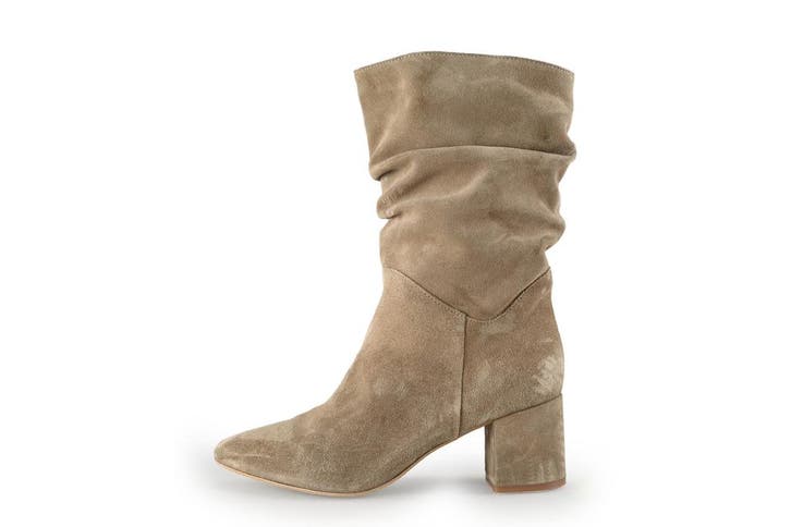 Manfield Laarzen in maat 38 Beige, Kleding | Dames, Schoenen, Beige, Gedragen, Hoge laarzen, Verzenden