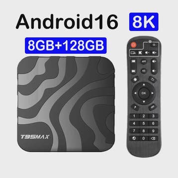 T95 Max Smart TV Box: 8K Ultra HD Streaming met Android 16,, Verzenden, Nieuw