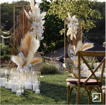 Set van 6 Kunstmatige Pampas Gras Takken Droogbloemen Decora, Verzenden, Nieuw