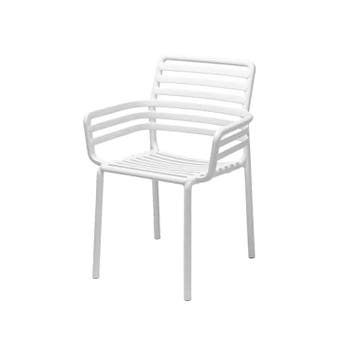Nardi Doga dining Bianco - Diningstoel 56.5x60x83.5 cm, Nieuw