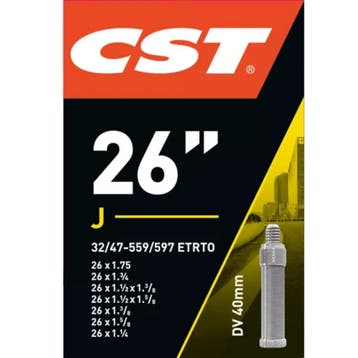 CST Binnenband 26x1 3/8 - ETRTO 32/47 - Dunlop ventiel 40..., Ophalen of Verzenden, Nieuw, Band