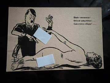 Italië - Propaganda-postkaart van de geallieerde troepen in, Verzamelen, Gelopen
