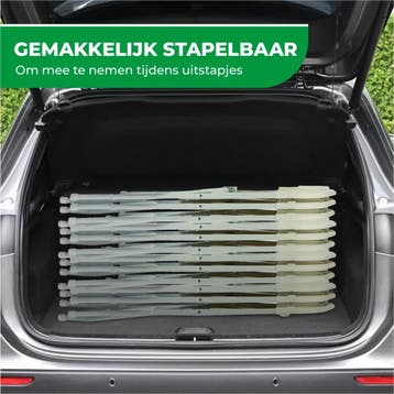 MaxxGarden Klapstoelen set - 4 x vouwstoel - Wit (Tuin), Verzenden, Nieuw