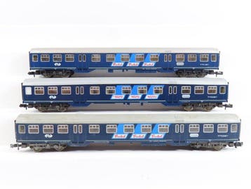 Fleischmann N - 8156 - Modeltrein personenwagen (3) - 3x, Nieuw