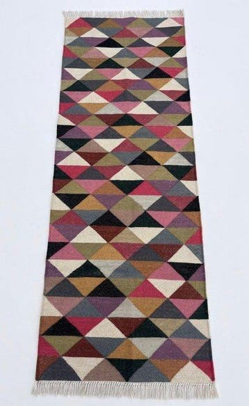 SUMAN Behan - Wol Loper Kilim - Vloerkleed - 182 cm - 62 cm