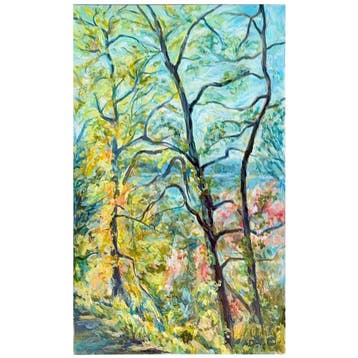 Schilderij - Doorzicht op de Lot - Ada d’Arnaud, Antiek en Kunst, Ophalen of Verzenden