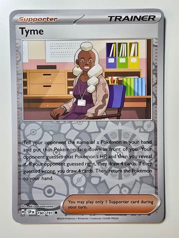 TYME (SURGING SPARKS 190/191) (REVERSE HOLO) (TRADING CARD), Verzenden, Gebruikt