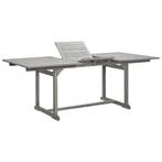 vidaXL Tuintafel (150-200)x100x75 cm massief acaciahout, Tuin en Terras, Tuintafels, Verzenden, Nieuw, Hout