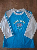 Hao Jiu longsleeve blauw wit Used Look 19 met pailletten, Zo goed als nieuw, Hao Jiu, Meisje, Shirt of Longsleeve