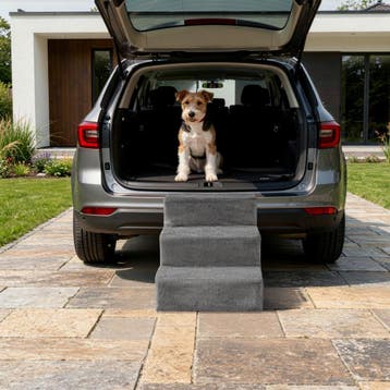 Huisdiertrap Paw Path met pluche bekleding 37 x 45 x 34,5 cm, Verzenden, Nieuw