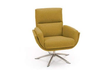 Relaxfauteuil Herxen - relaxfauteuils - Goud, Nieuw, Stof