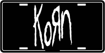 Korn Logo - USA Nummerplaat officiële merchandise, Verzamelen, Ophalen of Verzenden, Nieuw, Poster, Artwork of Schilderij