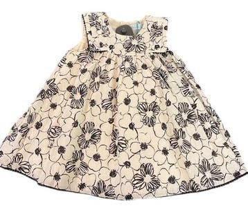 Abel & Lula Baby jurk  zwart wit bloem - 86 (12-18 maanden), Ophalen of Verzenden, Nieuw