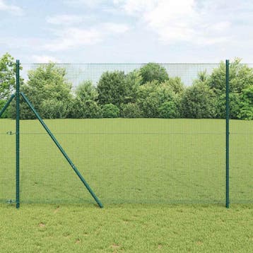 vidaXL Gelast gaashek 2500 x 150 cm Groen, Verzenden, Nieuw, Kunststof