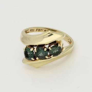 Ring - 14 karaat Geel goud Spinel, Nieuw