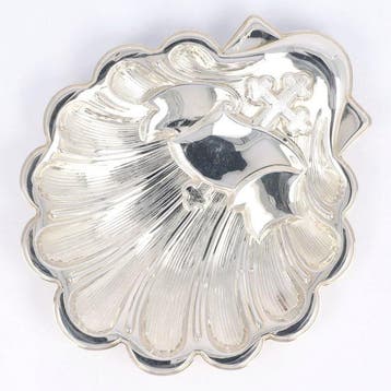Sterling Doopschaal - Schaal - .925 zilver, Antiek en Kunst