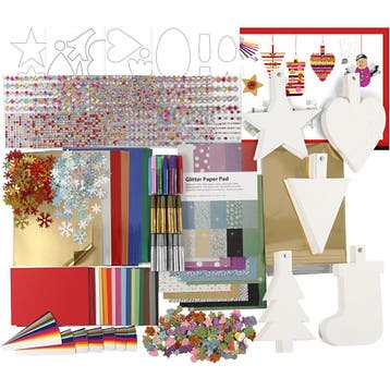 Kerst decoratie set, diverse kleuren, 1 set, Nieuw
