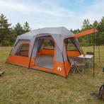 vidaXL Directe Tent Grijs en Oranje 8-persoons, Verzenden, Nieuw, Tot en met 2