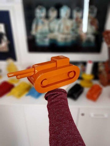 Alessandro Piano - sculptuur, Alter Ego Orange - SCULPTURE -