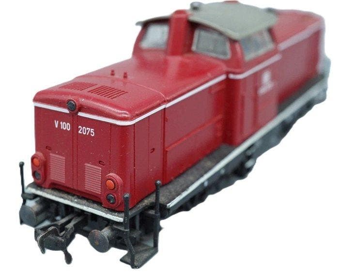 Fleischmann H0 - 4230 - Diesellocomotief (1) - BR V 100 2075, Hobby en Vrije tijd, Modeltreinen | H0