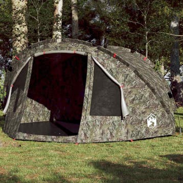 vidaXL Vistent 2-persoons waterdicht camouflage, Verzenden, Nieuw, Tot en met 2