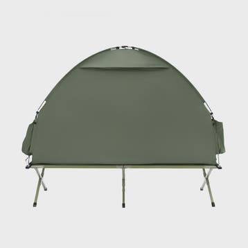 SoBuy 3-in-1 Camping Tent voor 1 Persoon - Groen met Lamp- e, Caravans en Kamperen, Verzenden, Nieuw