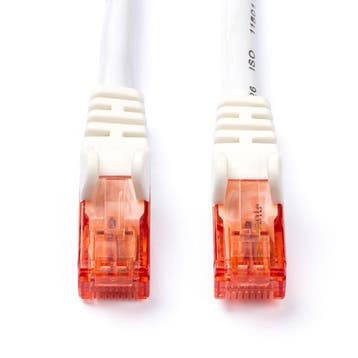 Netwerkkabel |  Cat6 U/UTP | 30 meter (100% koper, Wit), Verzenden, Nieuw