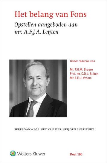 9789013180237 Het belang van Fons A.F.J.A. Leijten, Verzenden, Nieuw, A.F.J.A. Leijten
