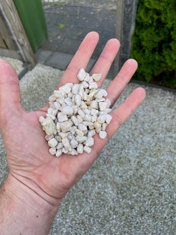 Witte kwarts split 8-16 mm in bigbags van 1250 kg leverbaar, Wit, Nieuw, Ophalen of Verzenden, Split