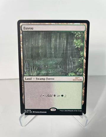 Wizards of the Coast - Bayou Card - Magic: The Gathering, Hobby en Vrije tijd, Verzamelkaartspellen | Magic the Gathering, Nieuw