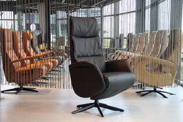 De Toekomst relaxstoel voor lange mensen Twice plus TW-227N, Ophalen of Verzenden, Nieuw, Leer