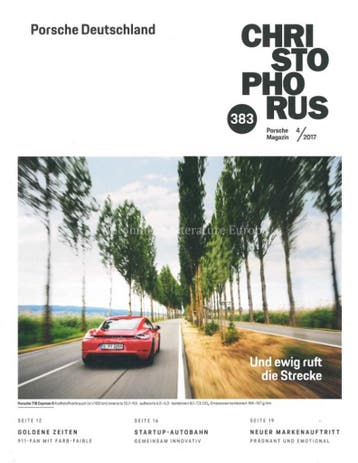 2017 PORSCHE CHRISTOPHORUS MAGAZINE 383 DUITS, Nieuw, Porsche, Author