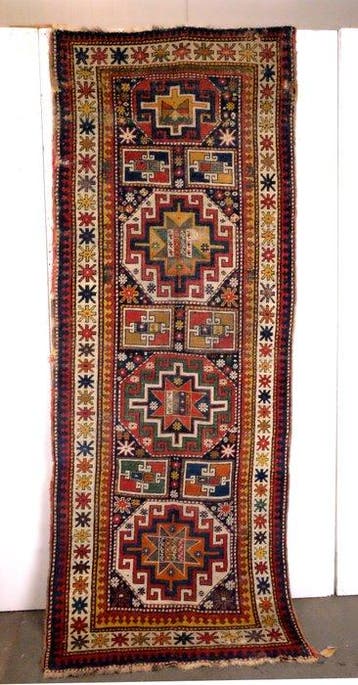 Kazak, Moghan gebied met Memling Gul. - Tapijt - 284 cm -, Huis en Inrichting, Nieuw