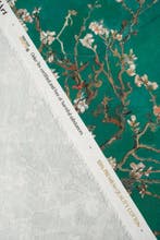 TexStilArt - Van Gogh ALMOND BLUE - Exclusieve stof 100%