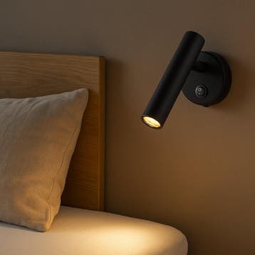 LED Wandlamp - Bedlamp met schakelaar | Zwart | 2W, Ophalen of Verzenden, Nieuw